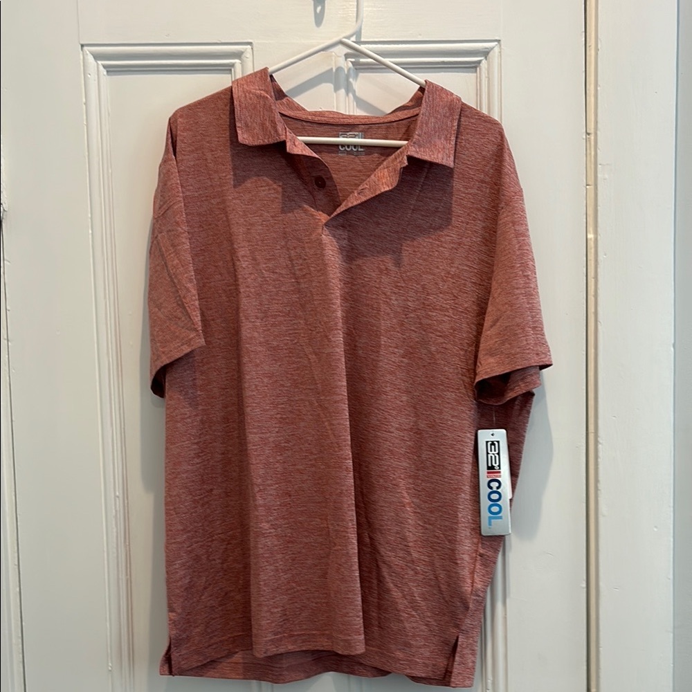 NWT Men's Red/Rust Polo Shirt 32 degrees Cool size xxl
